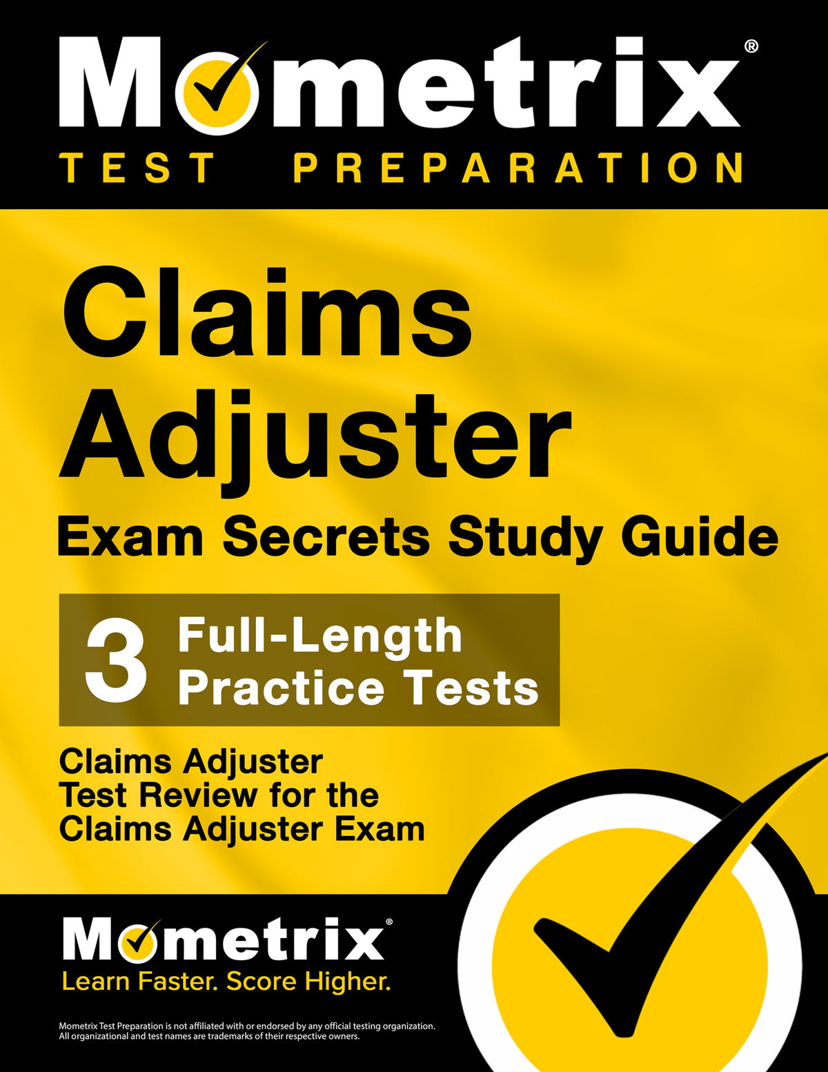 Claims Adjuster Exam Secrets Study Guide (printed book)