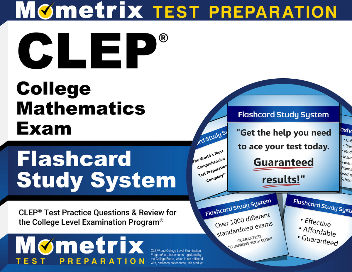 CLEP College Mathematics Exam Flashcard Study System