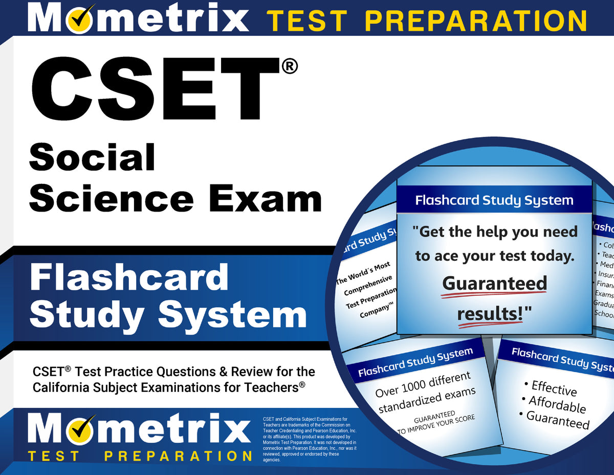 CSET Social Science Exam Flashcard Study System