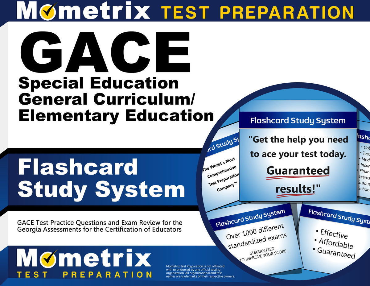 GACE Special Education General Curriculum/Elementary Education Flashcard Study System