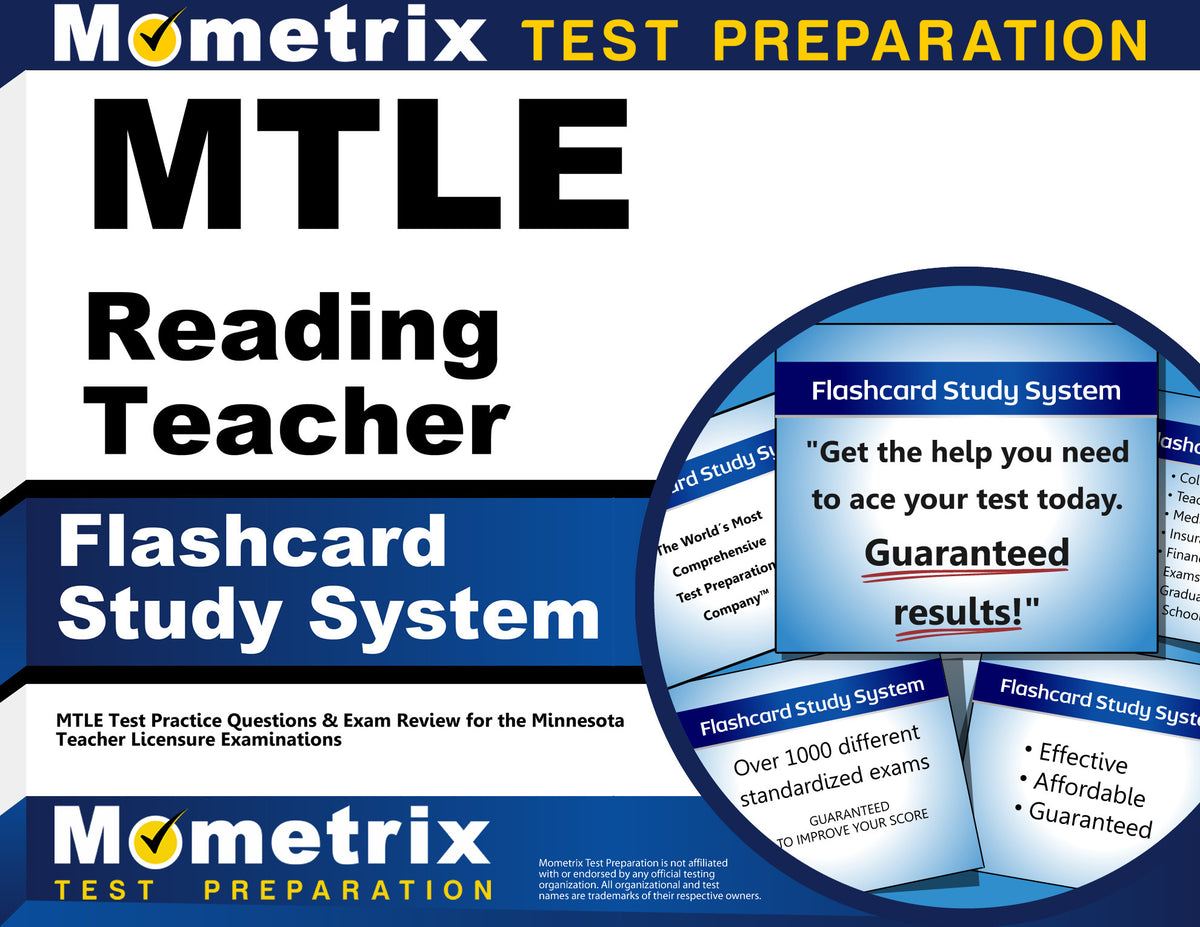 MTLE Reading Teacher Flashcard Study System