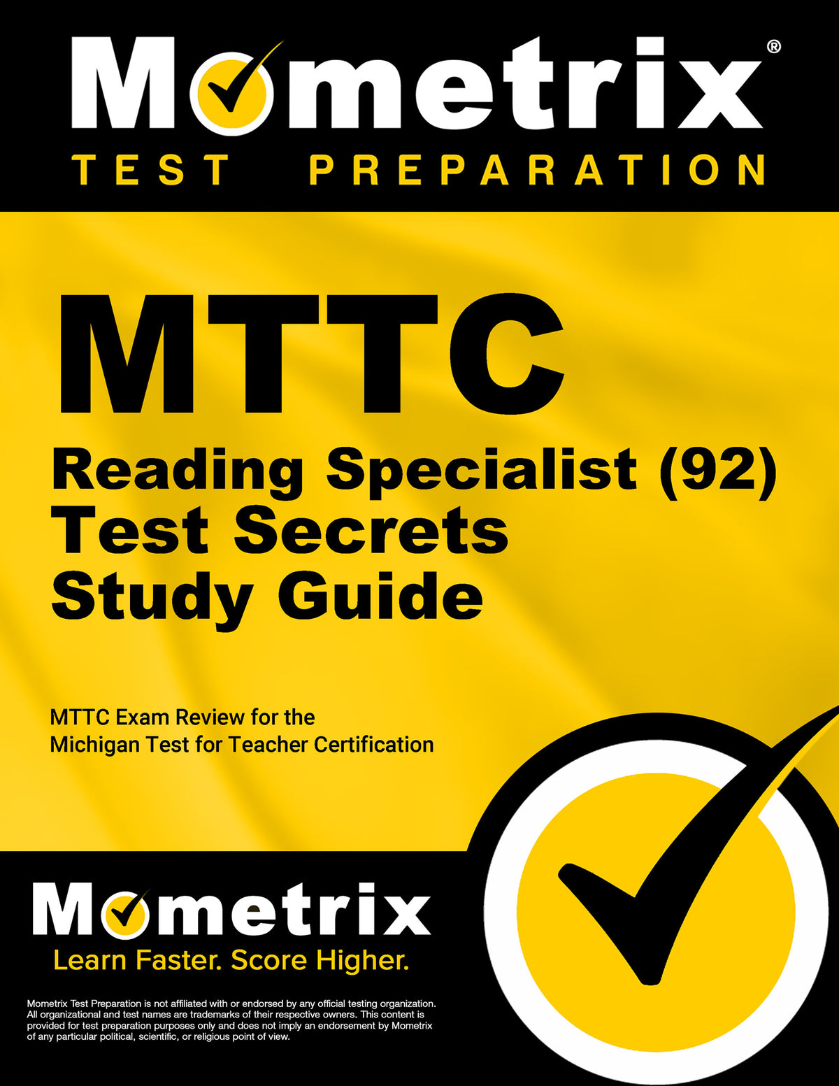 MTTC Reading Specialist (92) Test Secrets Study Guide