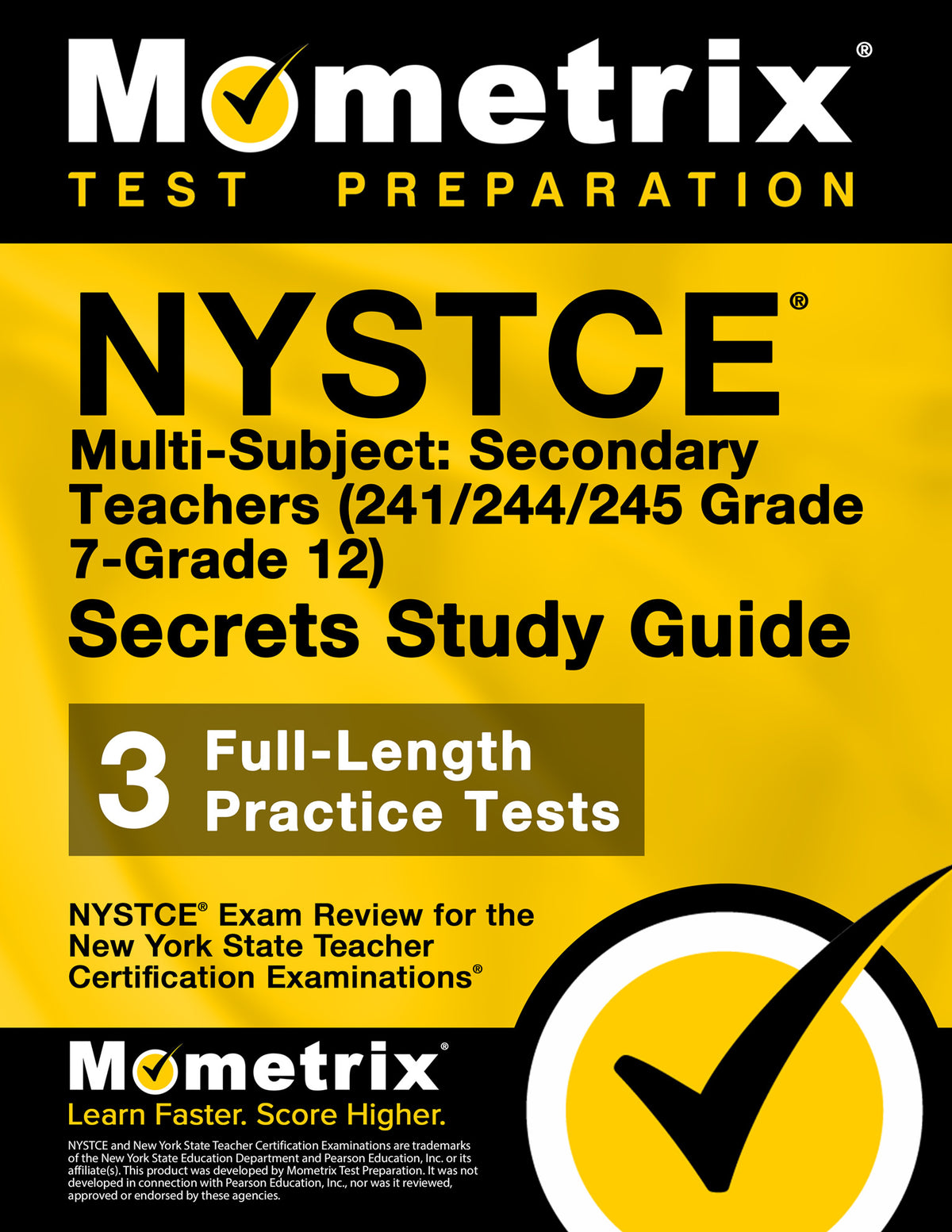 NYSTCE Multi-Subject: Secondary Teachers (241/244/245 Grade 7-Grade 12) Secrets Study Guide (printed book)