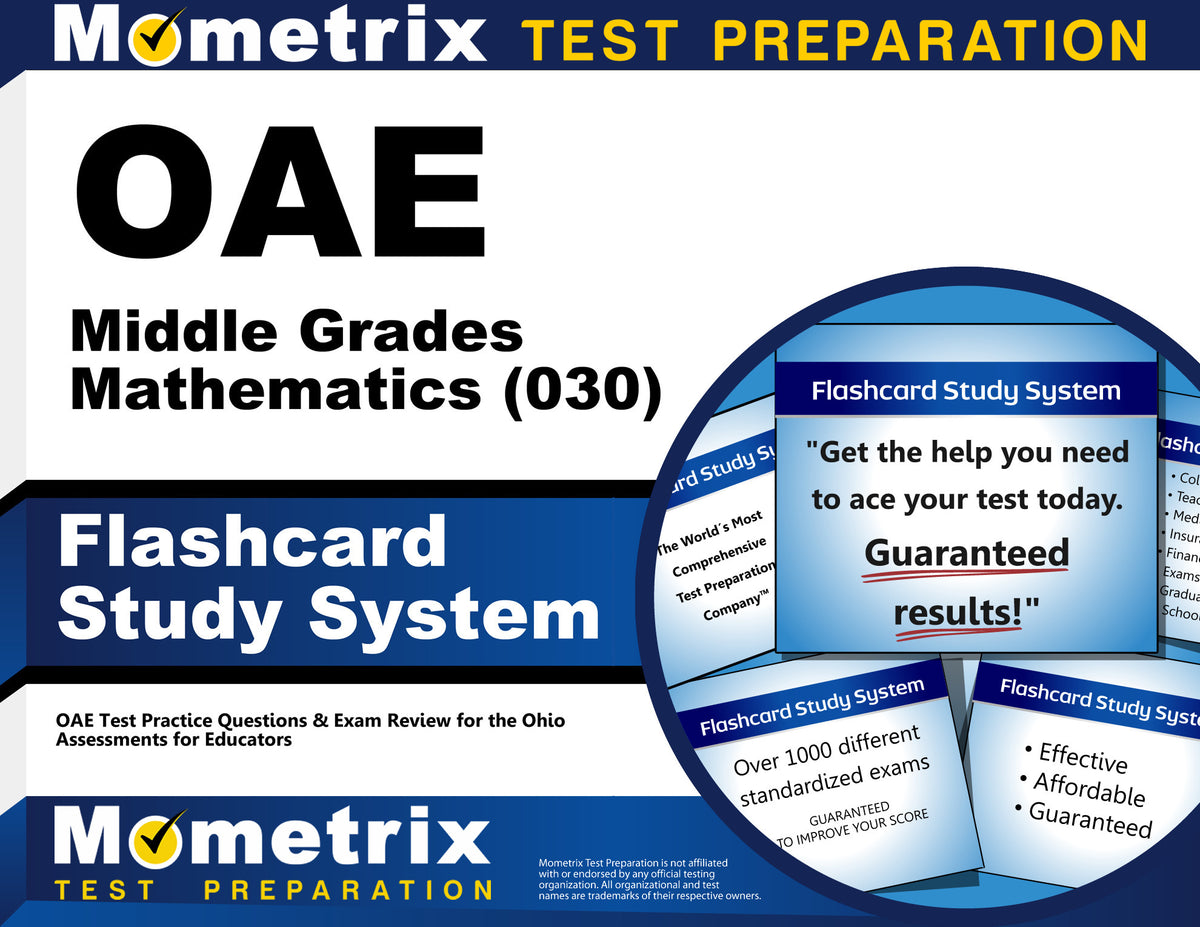 OAE Middle Grades Mathematics (030) Flashcard Study System