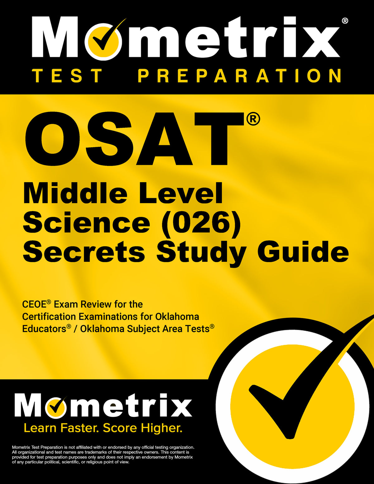 OSAT Middle Level Science (026) Secrets Study Guide