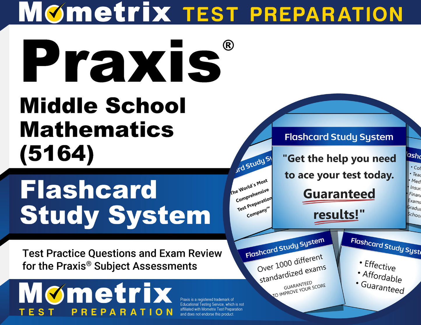 Praxis Middle School Mathematics (5164) Flashcard Study System