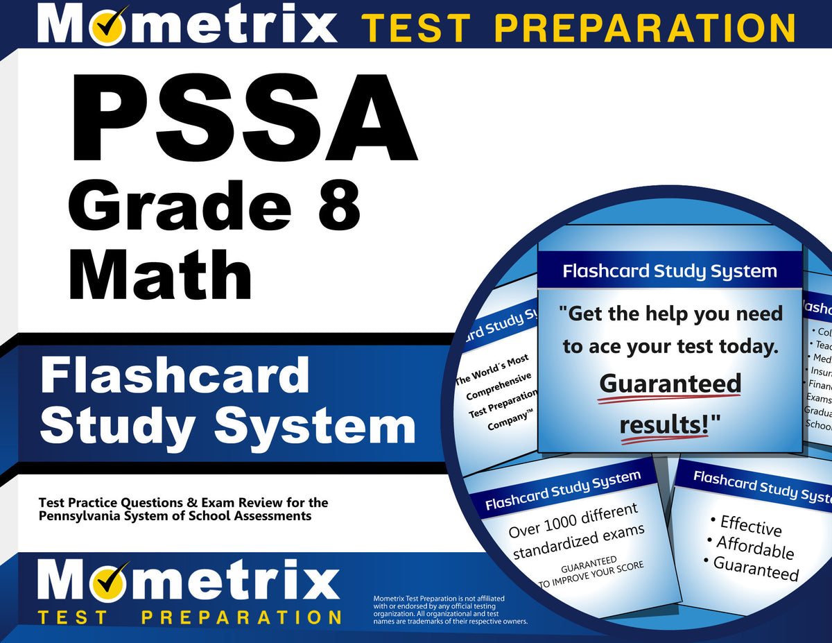 PSSA Grade 8 Mathematics Flashcard Study System