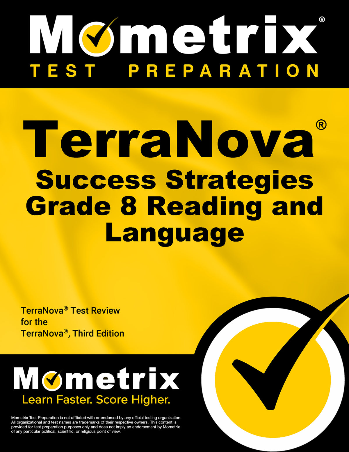TerraNova Success Strategies Grade 8 Reading and Language Study Guide