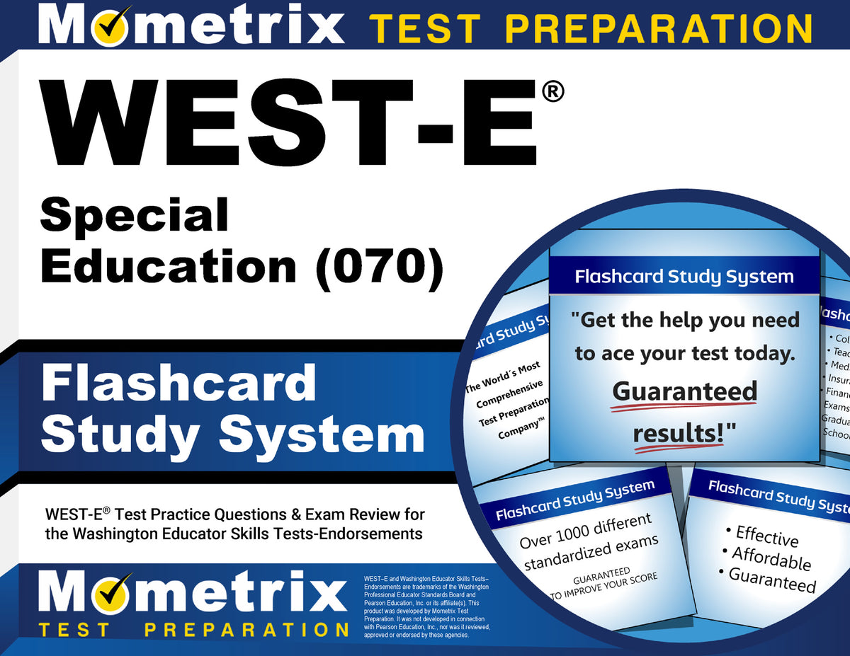 WEST-E Special Education (070) Flashcard Study System