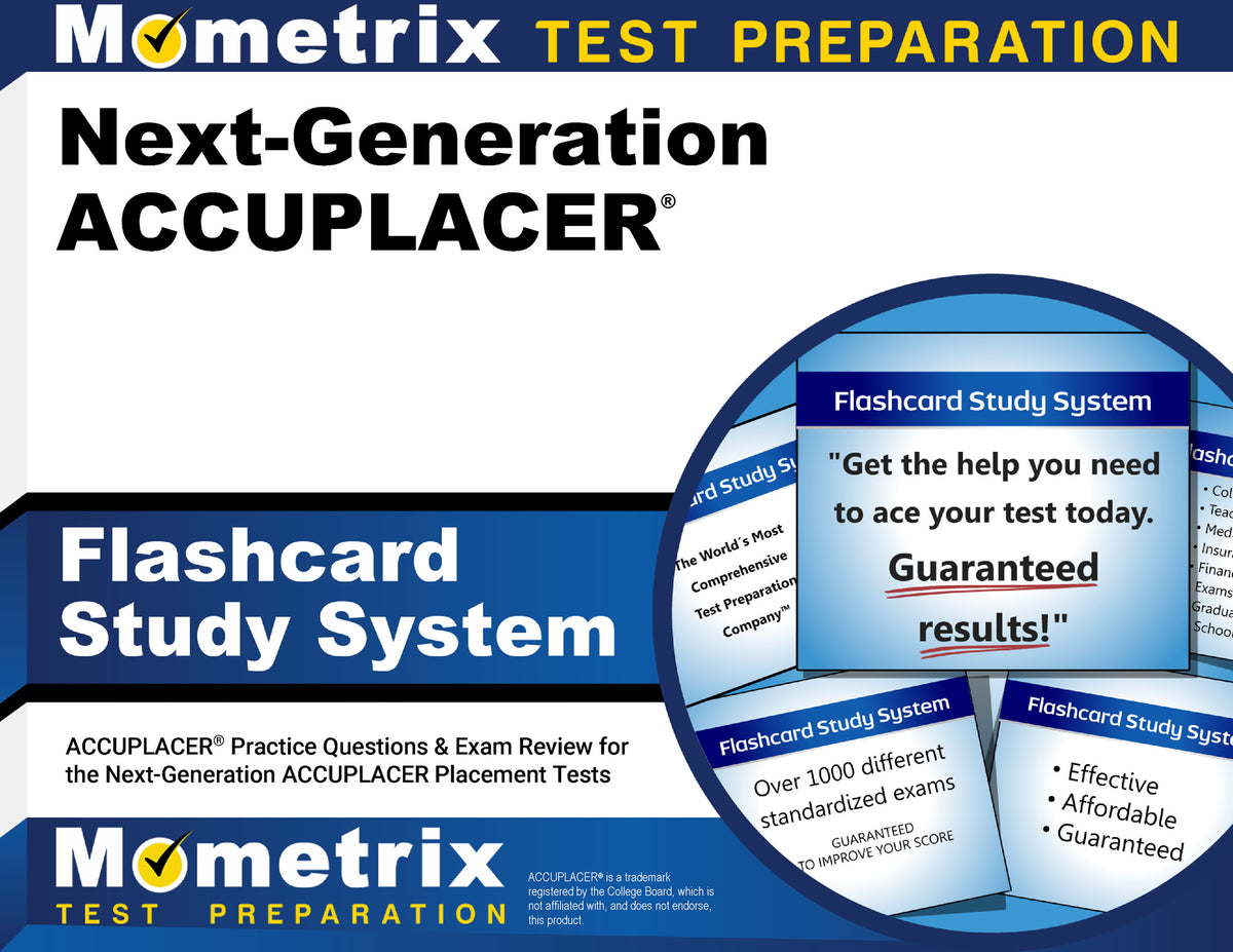 Next-Generation ACCUPLACER Flashcard Study System