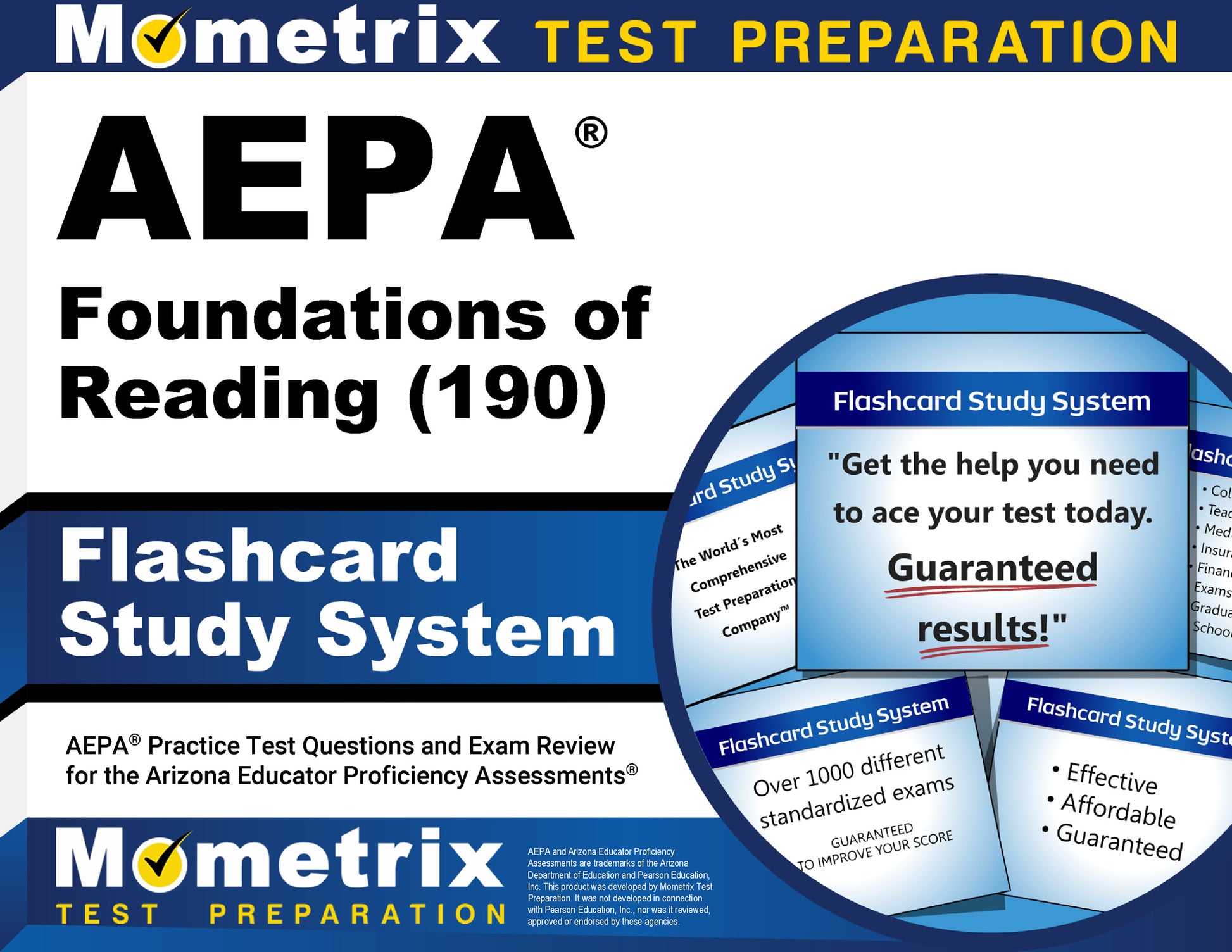 AEPA Foundations of Reading (190) Flashcard Study System