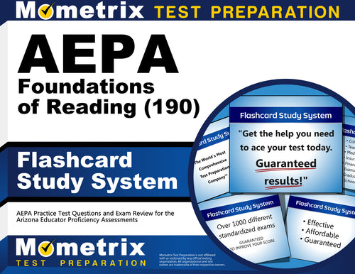 AEPA Foundations of Reading (190) Flashcard Study System