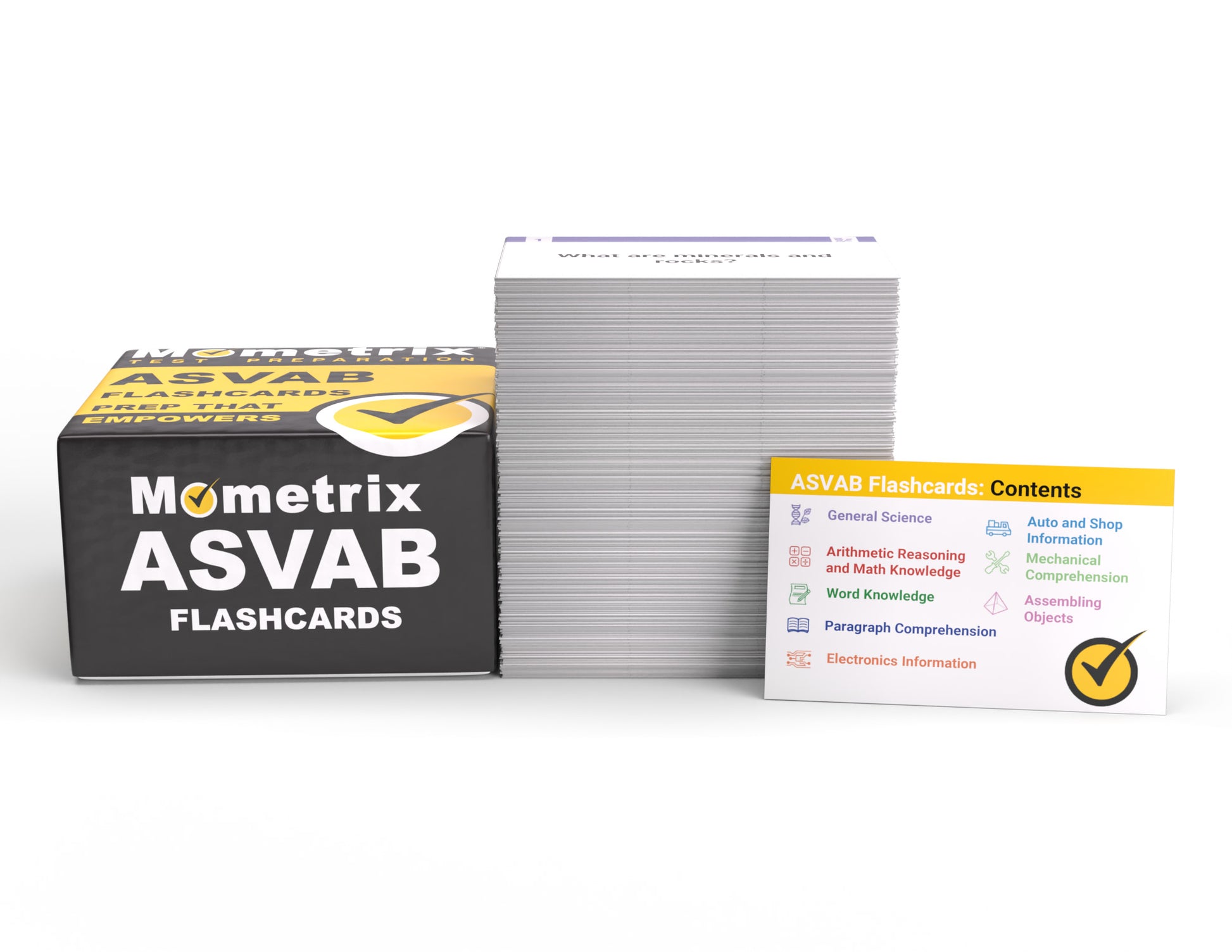 ASVAB Study Cards 2026-2027 (boxed)