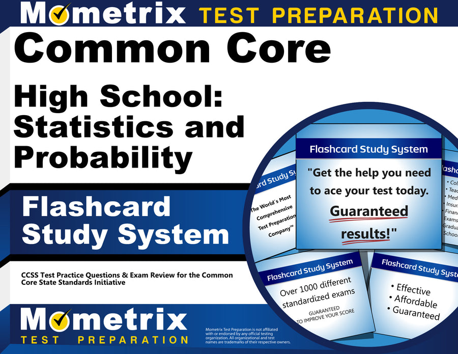 Common Core High School: Statistics and Probability Flashcard Study Sy ...