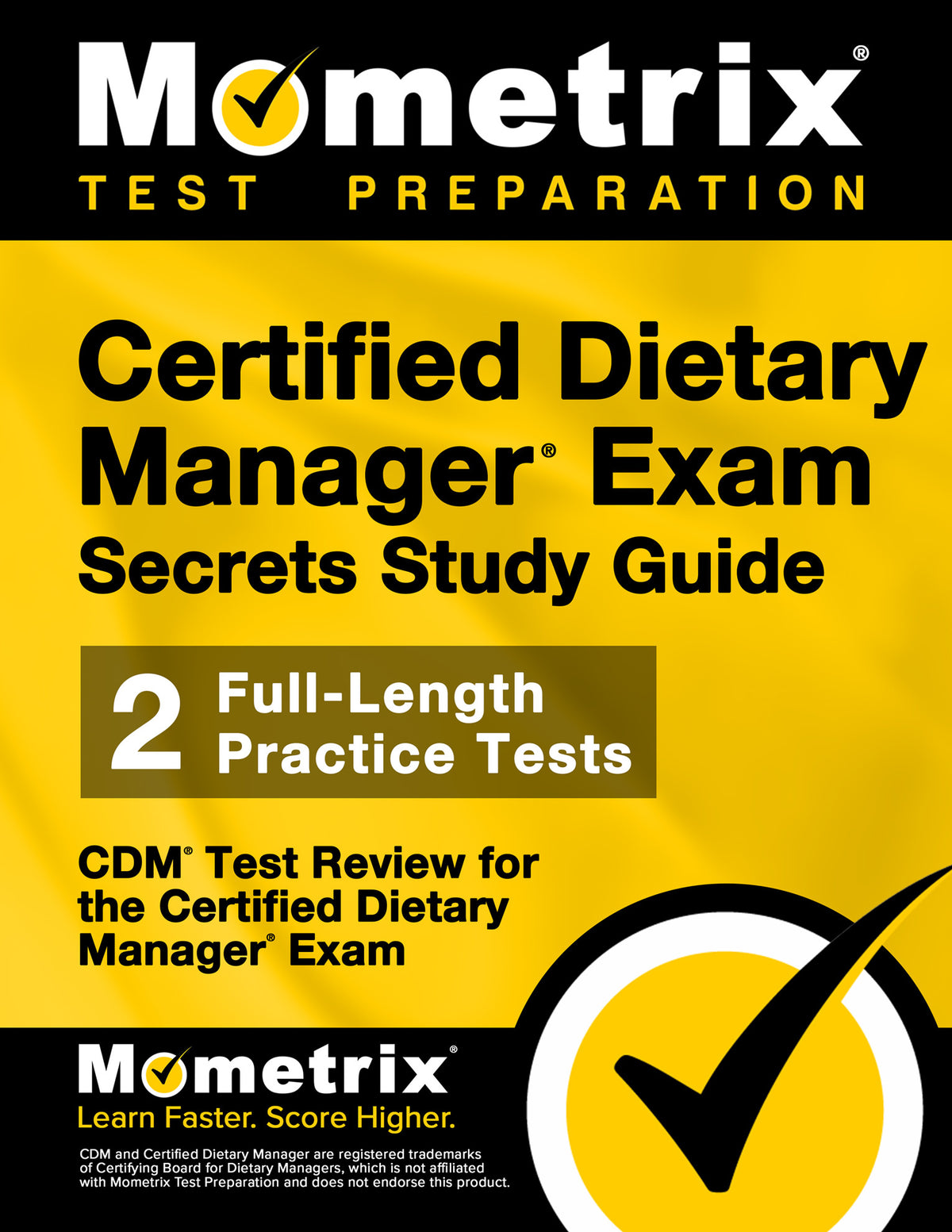Certified Dietary Manager Exam Secrets Study Guide (printed book)