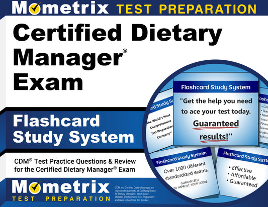 Certified Dietary Manager Exam Flashcard Study System