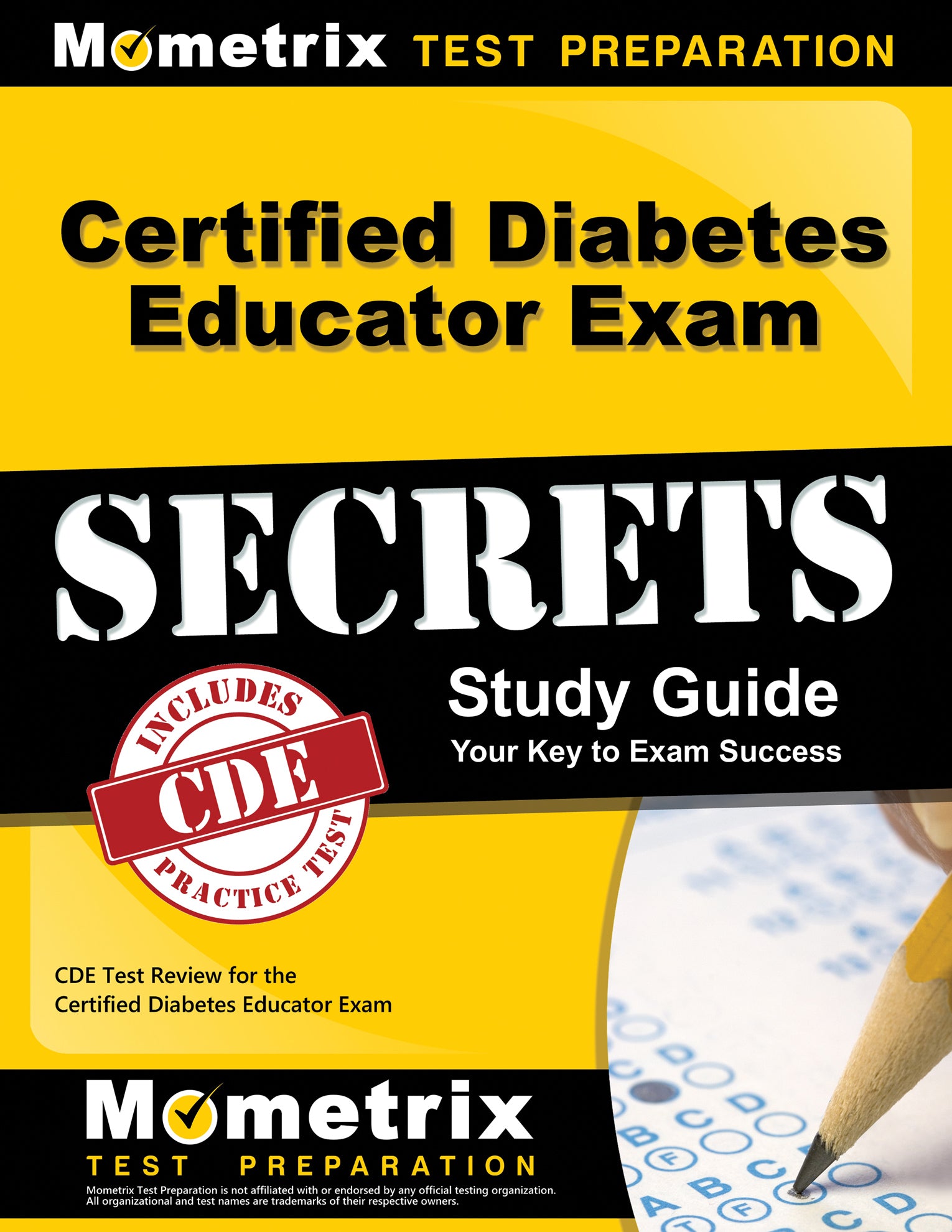 Certified Diabetes Educator Exam Secrets Study Guide printed book