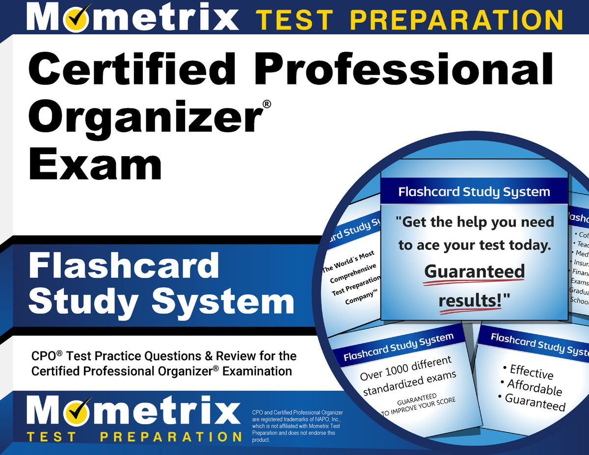 Certified Professional Organizer Exam Flashcard Study System