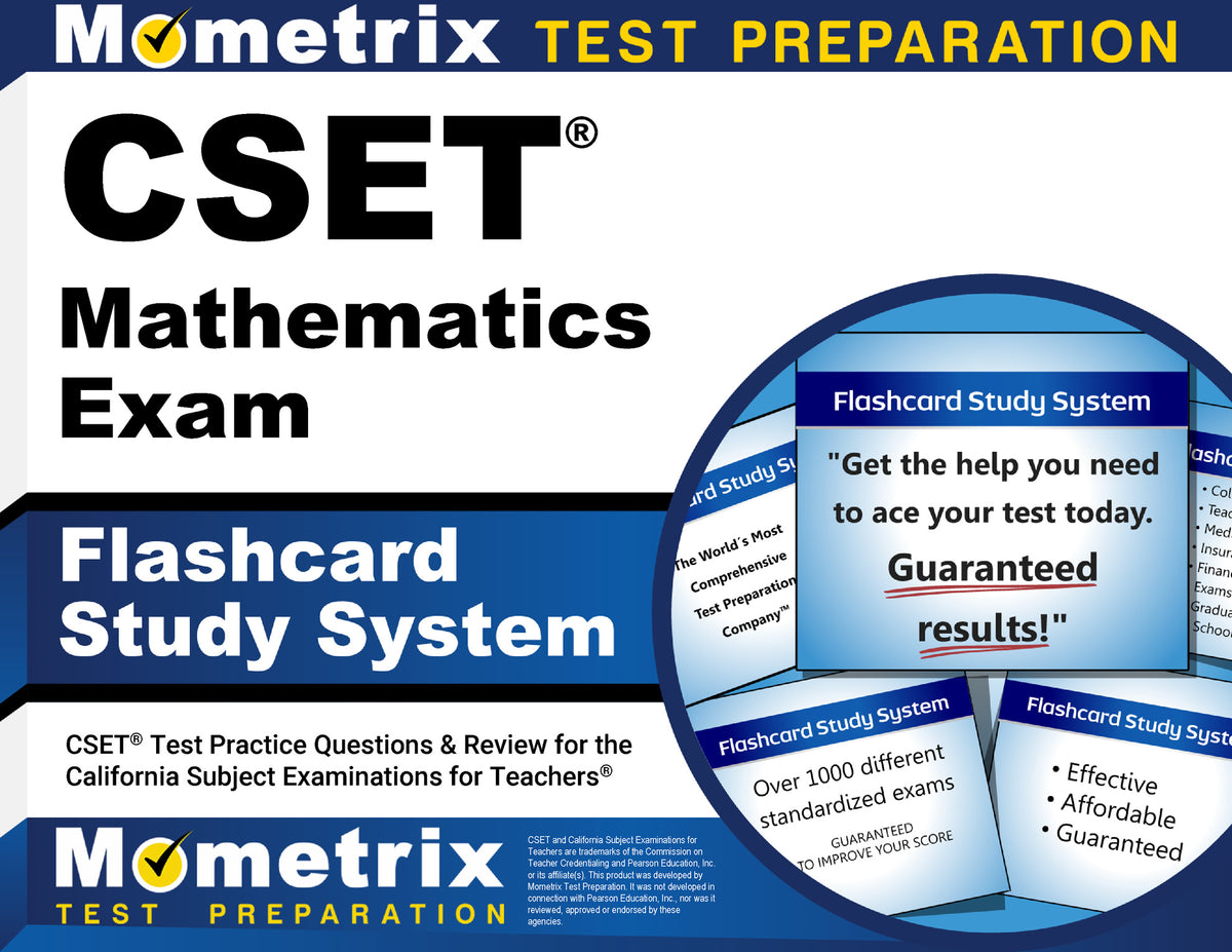 CSET Mathematics Exam Flashcard Study System