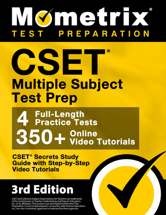 CSET Multiple Subject Test Prep - CSET Secrets Study Guide [3rd Edition] (printed book)