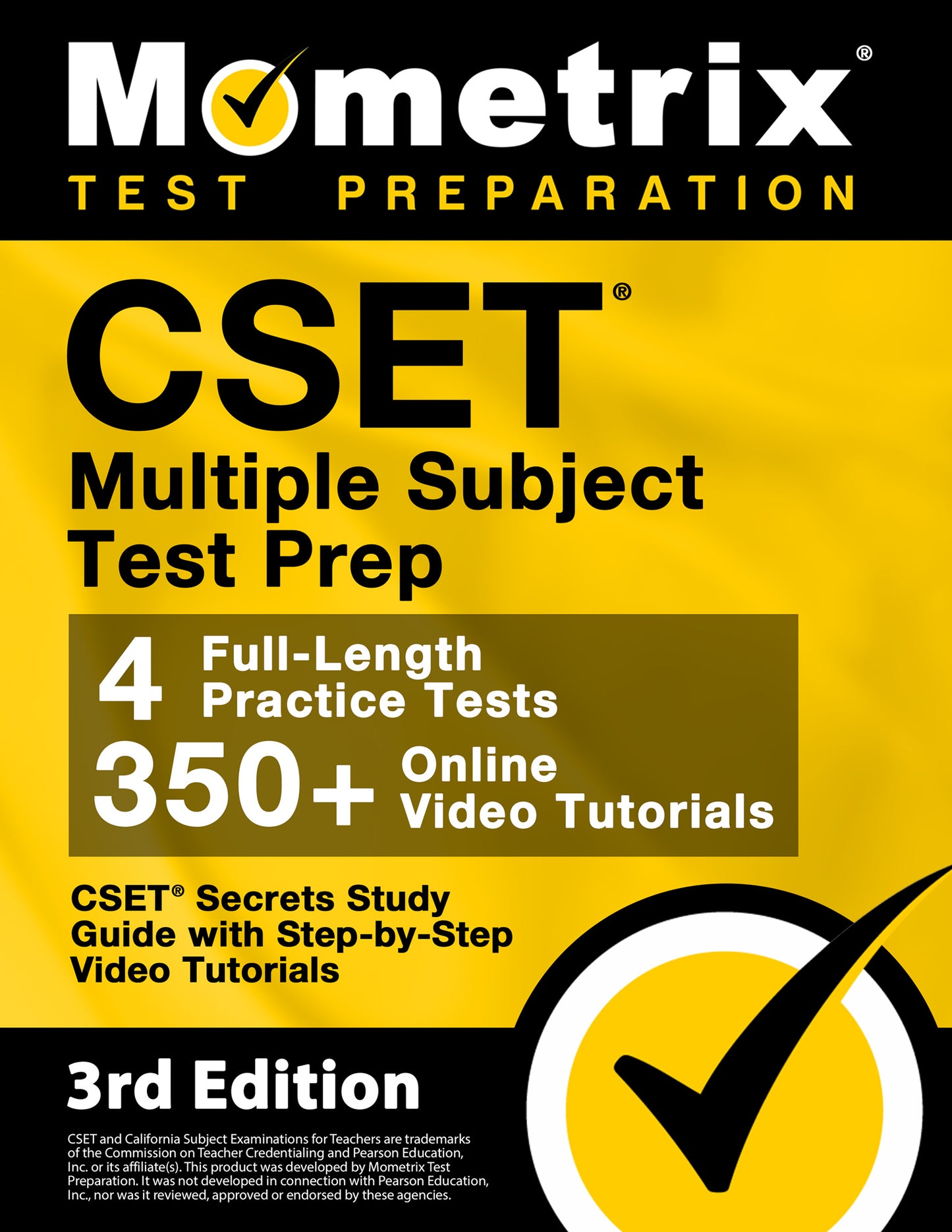 CSET Multiple Subject Test Prep - CSET Secrets Study Guide [3rd Edition] (ebook access)