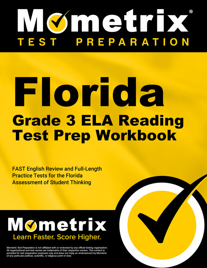 Florida Grade 3 ELA Reading Test Prep Workbook
