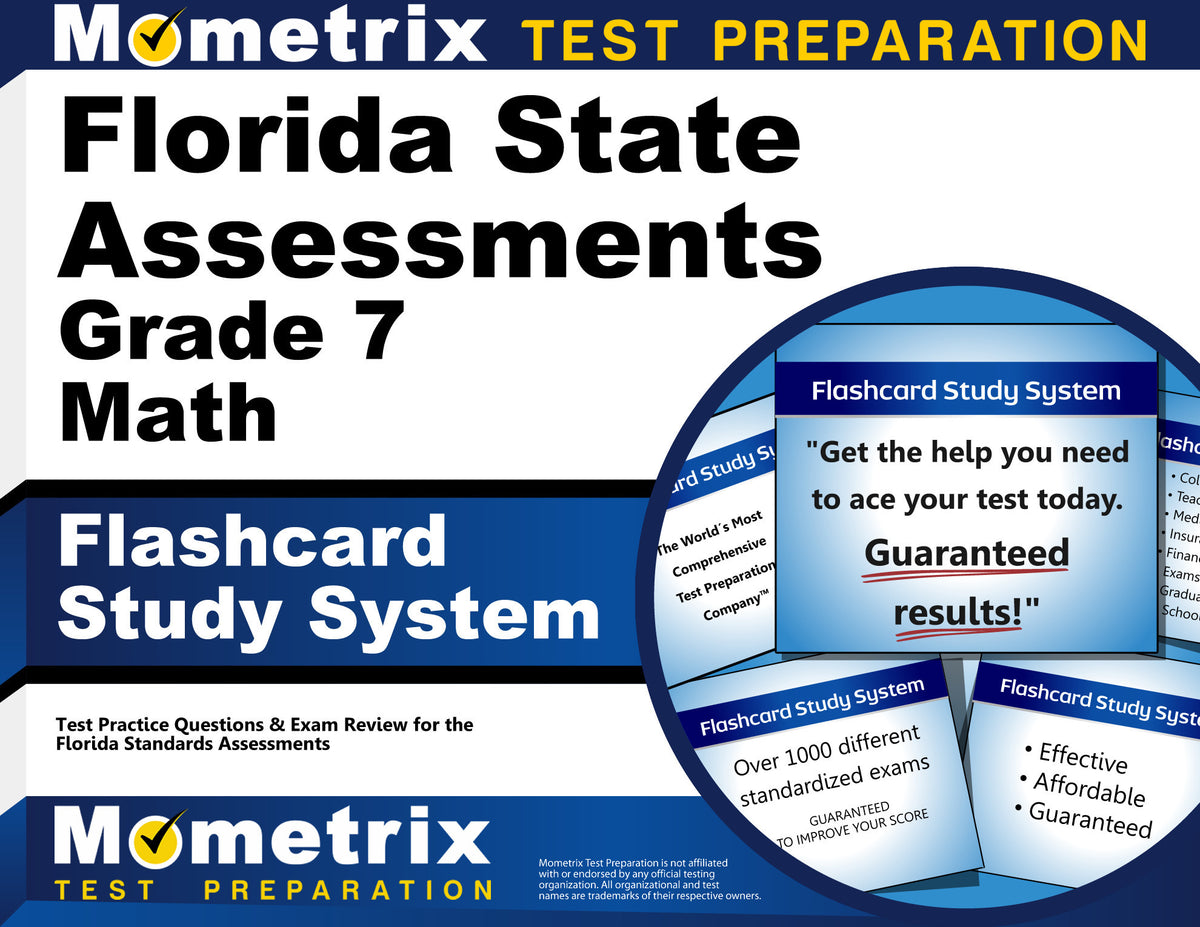 Florida State Assessments Grade 7 Mathematics Flashcard Study System ...