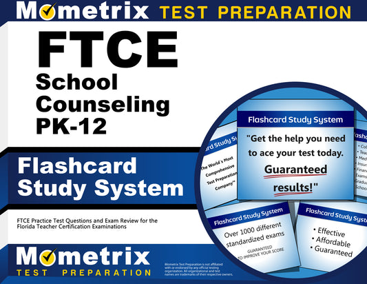 FTCE School Counseling PK-12 Flashcard Study System
