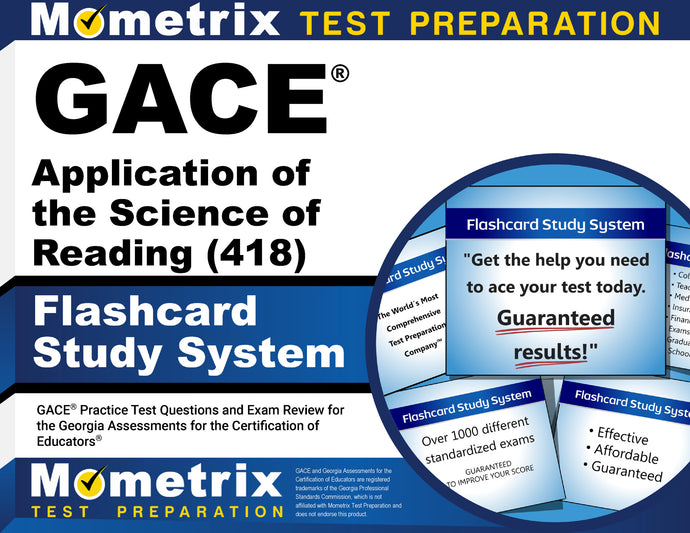 GACE Application of the Science of Reading (418) Flashcard Study System