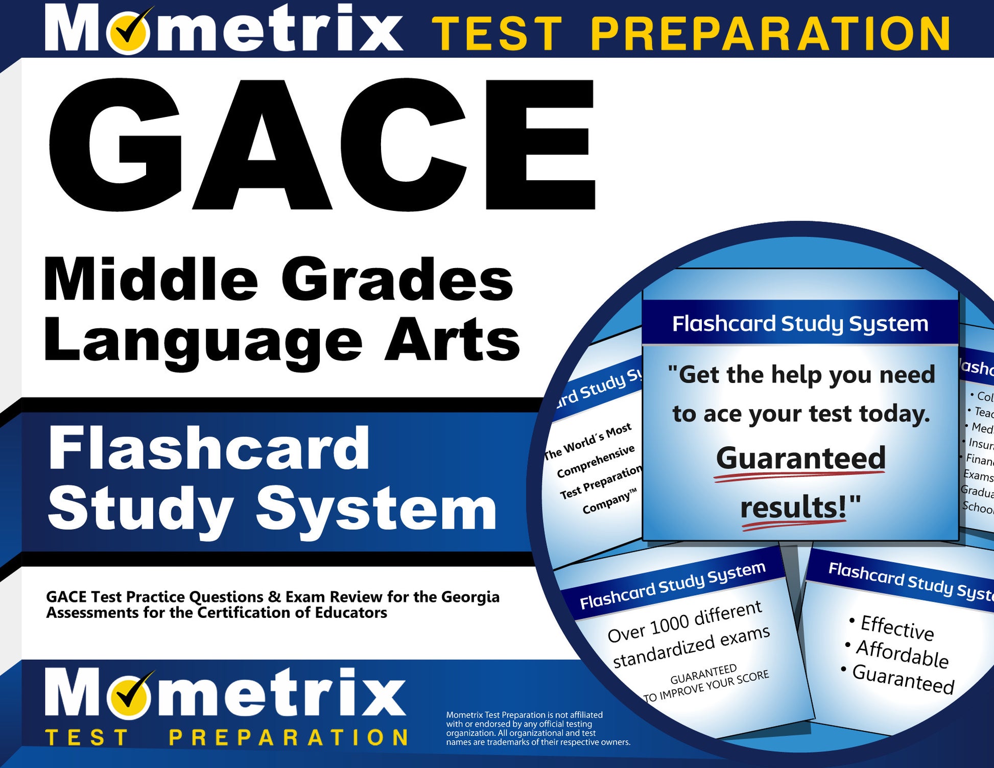 GACE Middle Grades Language Arts Flashcard Study System