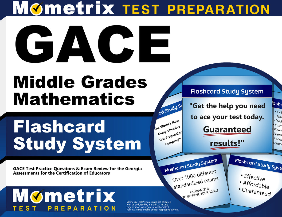 GACE Middle Grades Mathematics Flashcard Study System