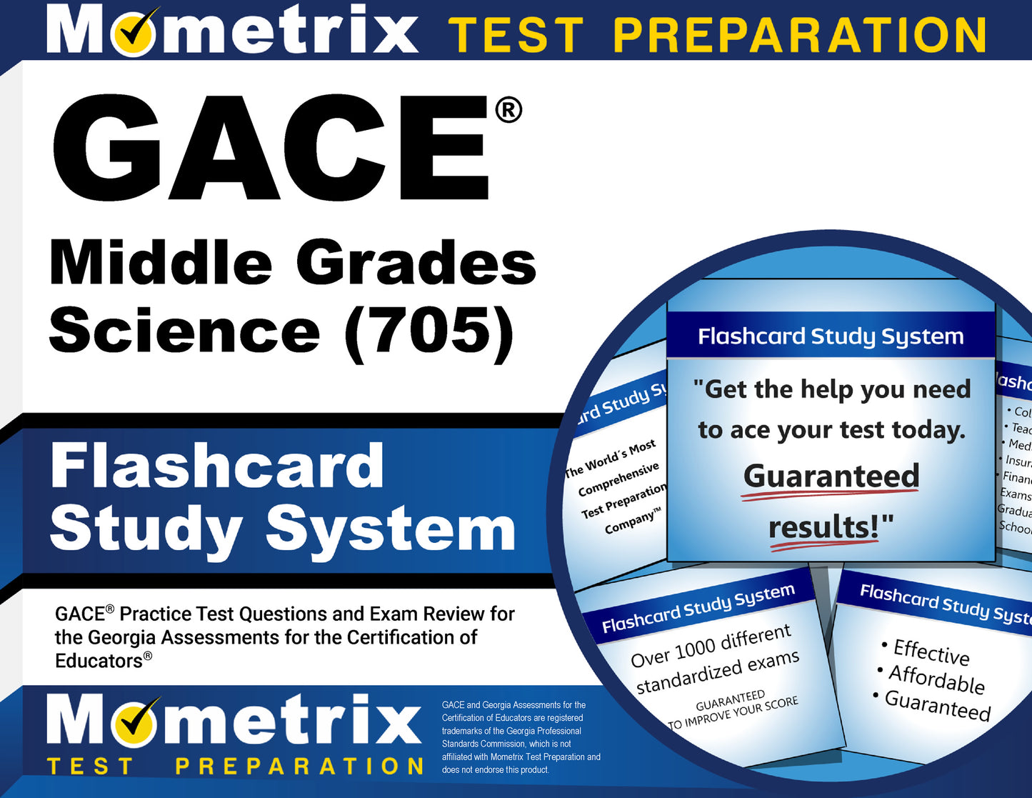 GACE Middle Grades Science (705) Flashcard Study System