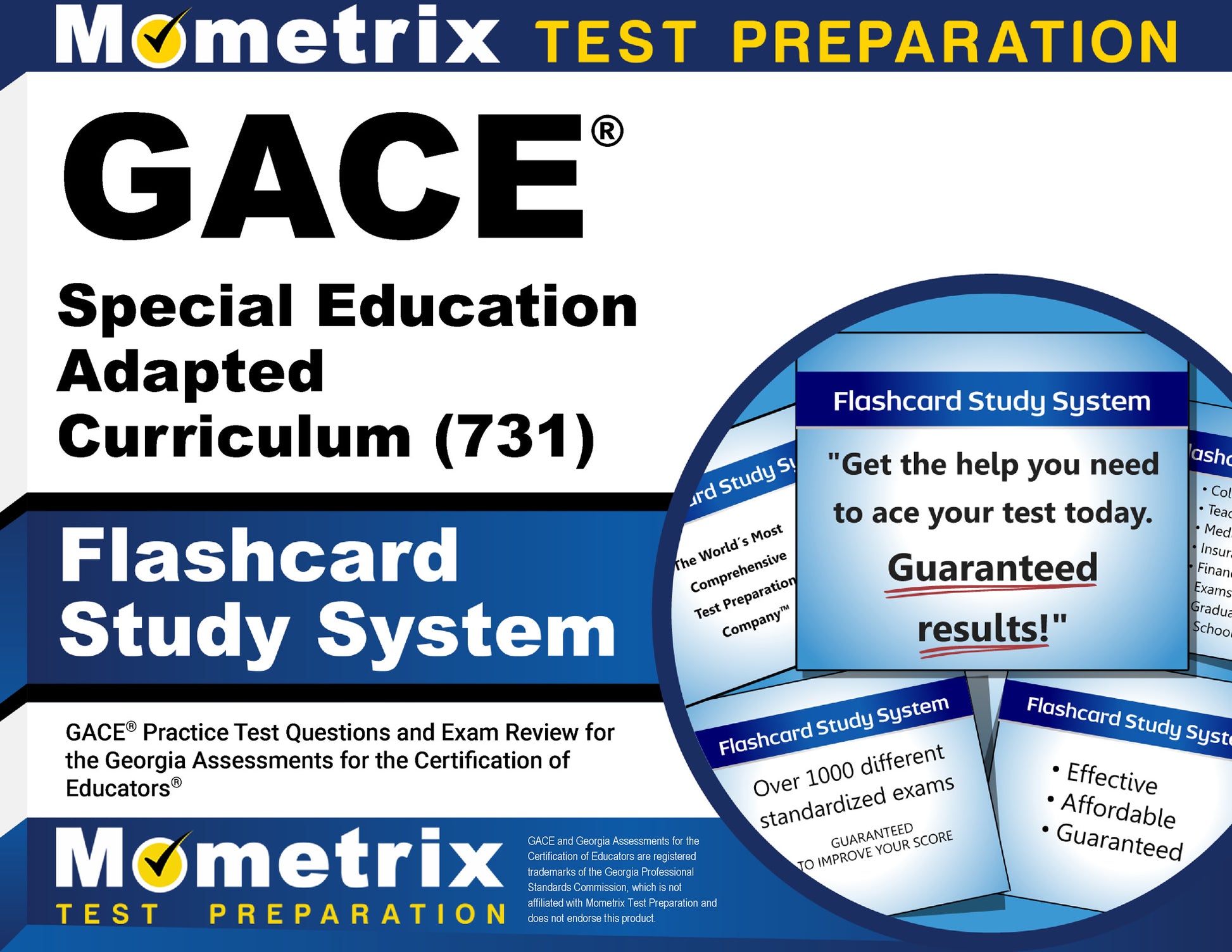 GACE Special Education Adapted Curriculum (731) Flashcard Study System