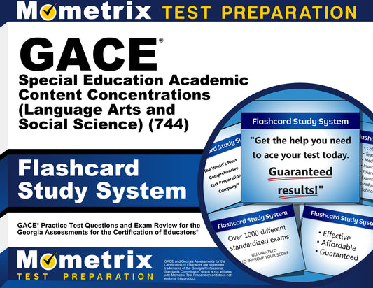 GACE Special Education Academic Content Concentrations (Language Arts and Social Science) (744) Flashcard Study System