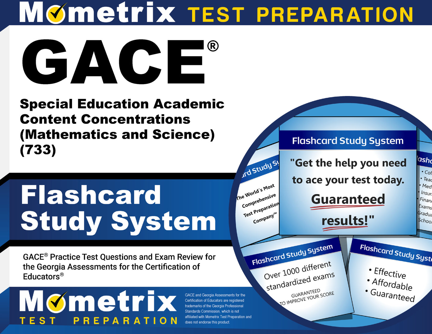 GACE Special Education Academic Content Concentrations (Mathematics and Science) (733) Flashcard Study System