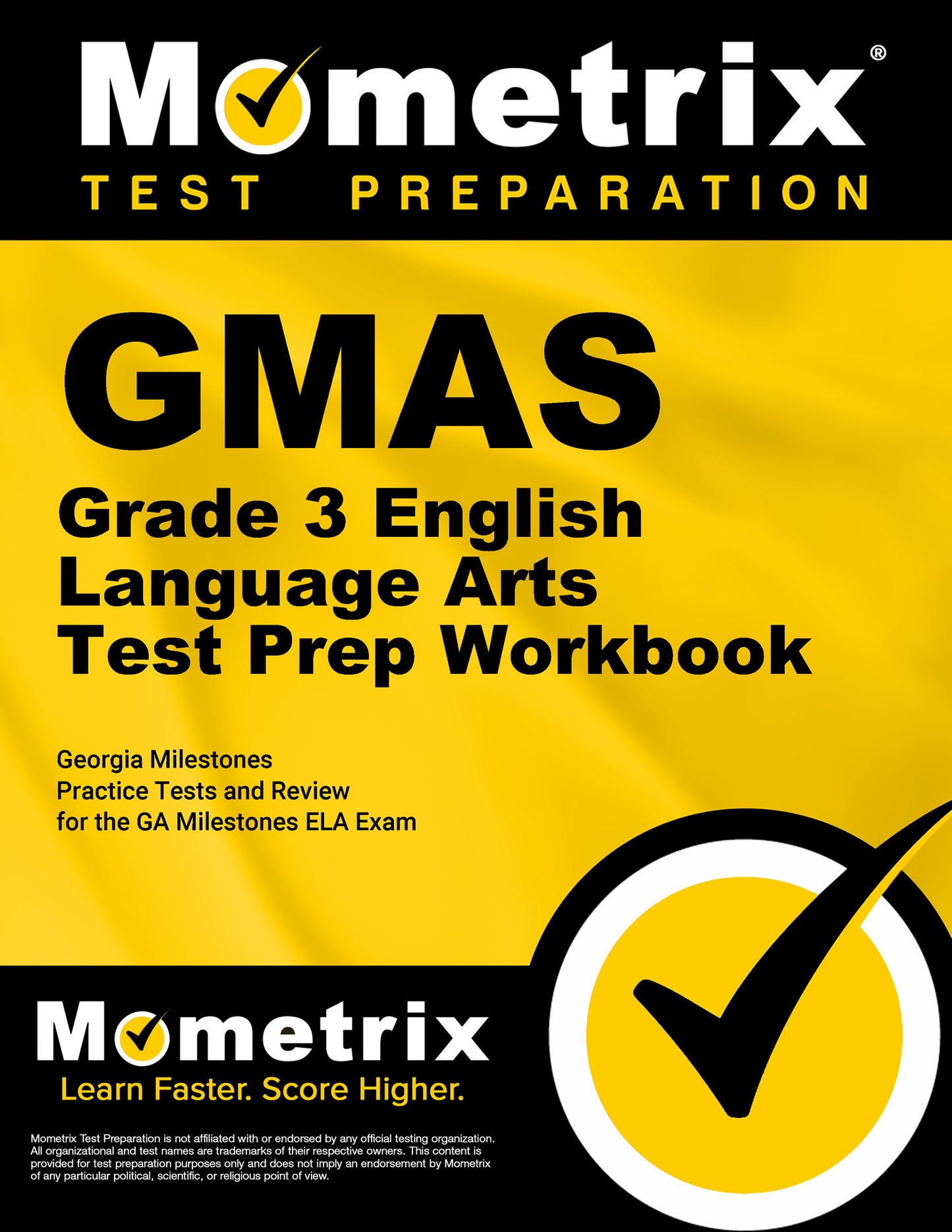 GMAS Grade 3 English Language Arts Test Prep Workbook