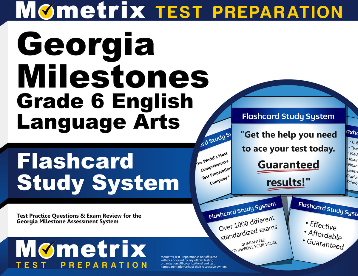 Georgia Milestones Grade 6 English Language Arts Flashcard Study System