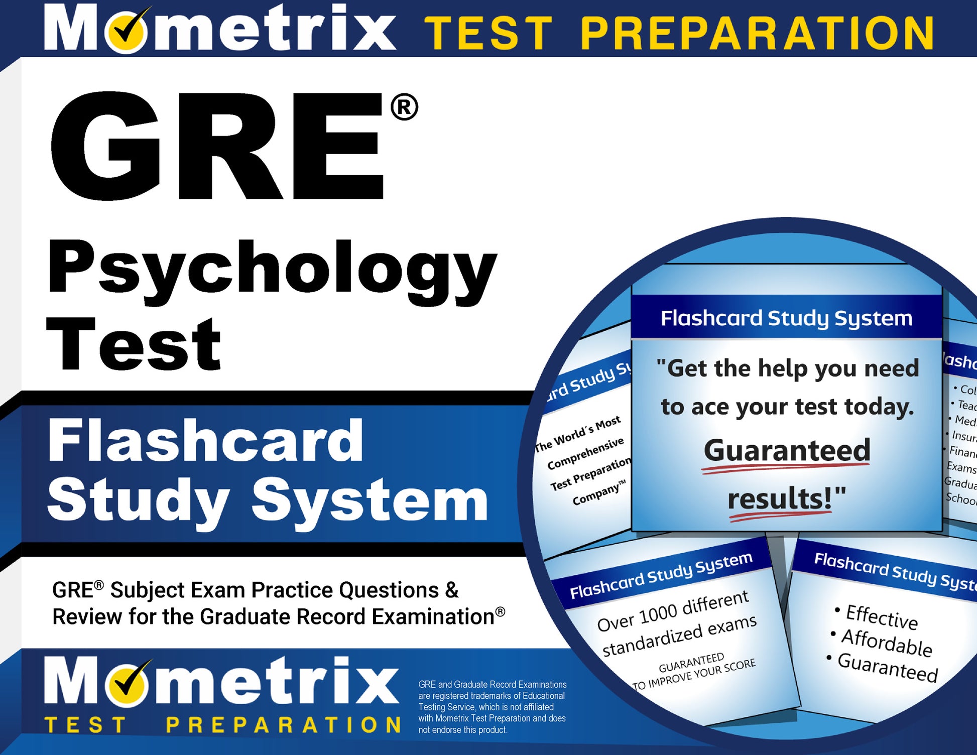 GRE Psychology Test Flashcard Study System