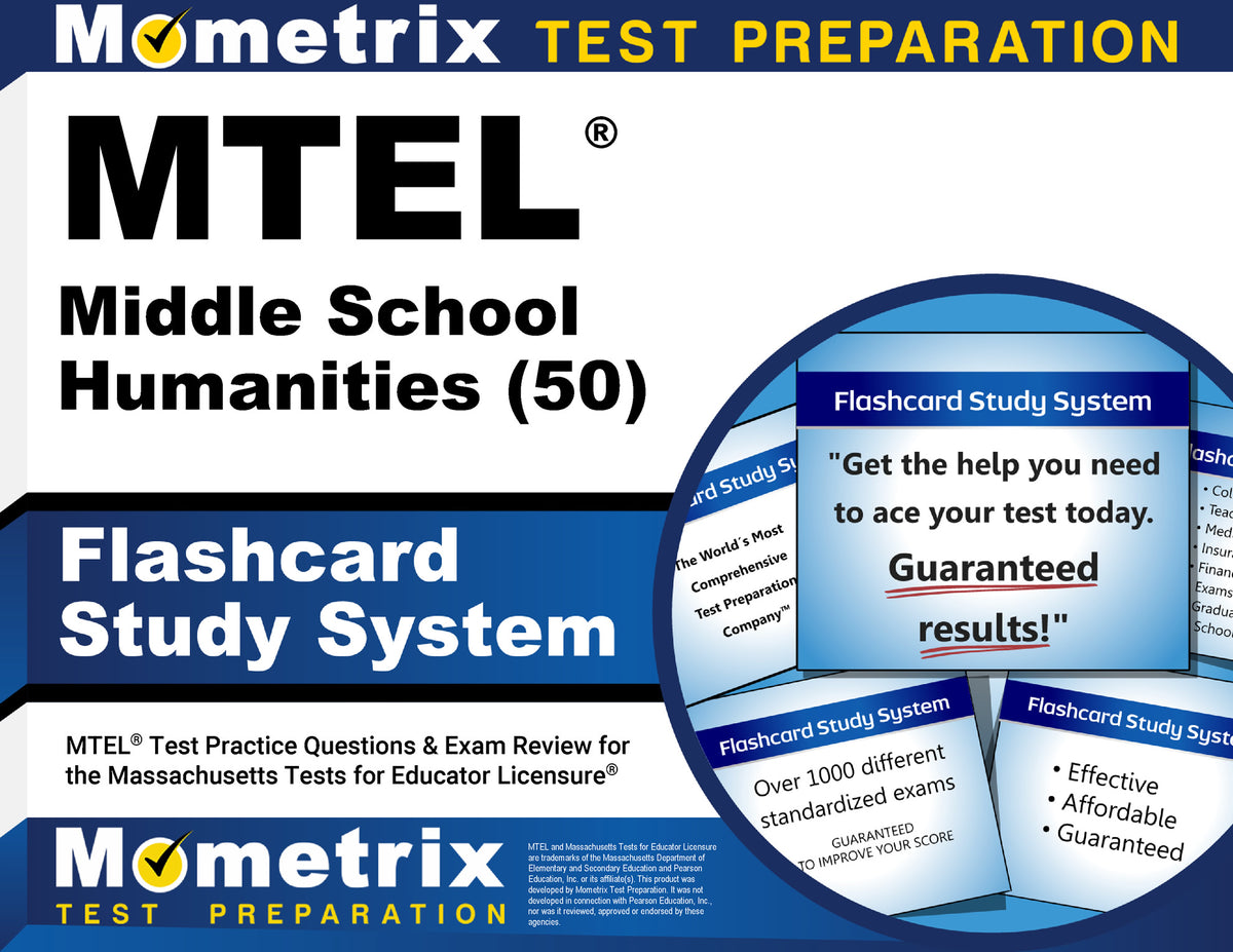 MTEL Middle School Humanities (50) Flashcard Study System