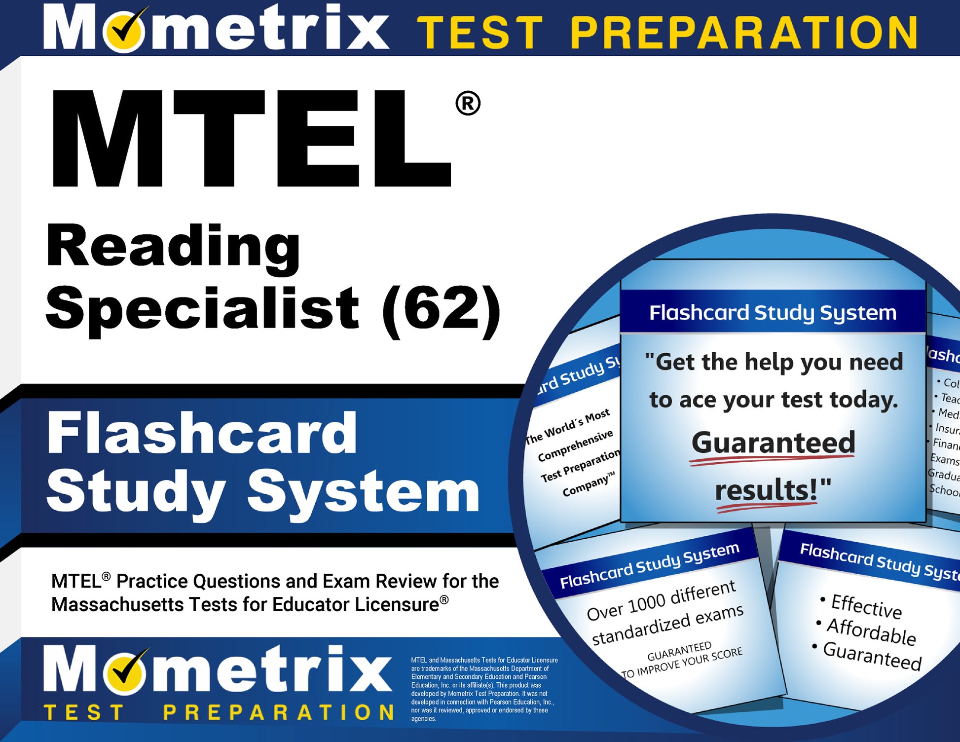 MTEL Reading Specialist (62) Flashcard Study System