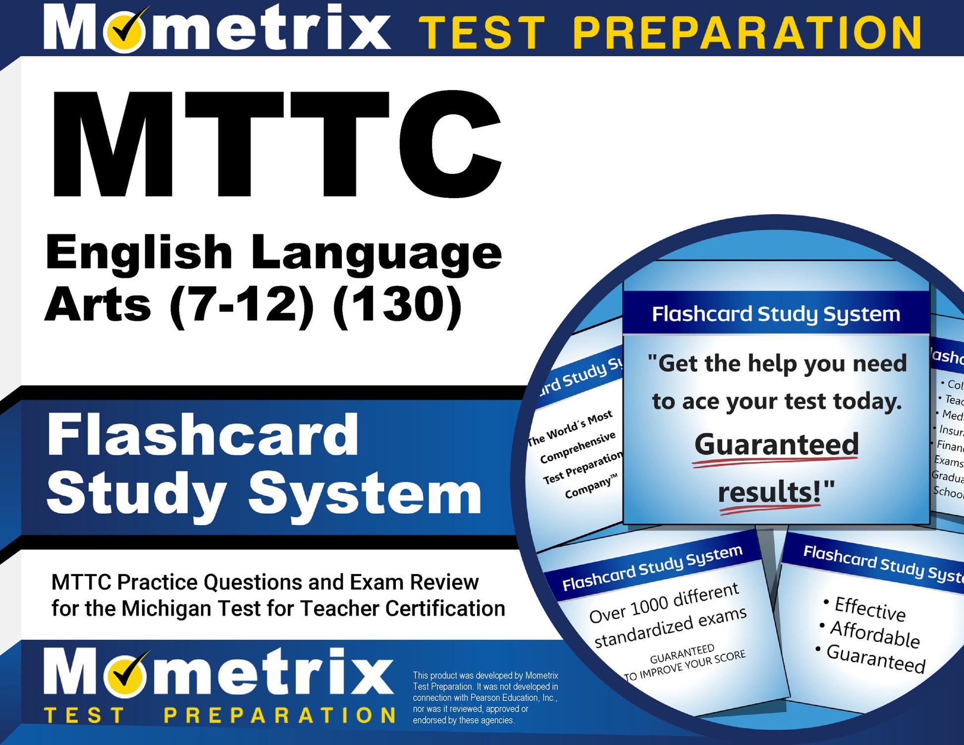 MTTC English Language Arts (7-12) (130) Flashcard Study System