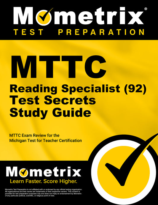 MTTC Reading Specialist (92) Test Secrets Study Guide