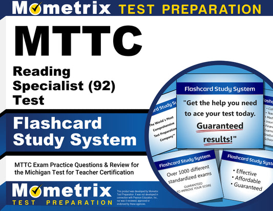 MTTC Reading Specialist (92) Test Flashcard Study System
