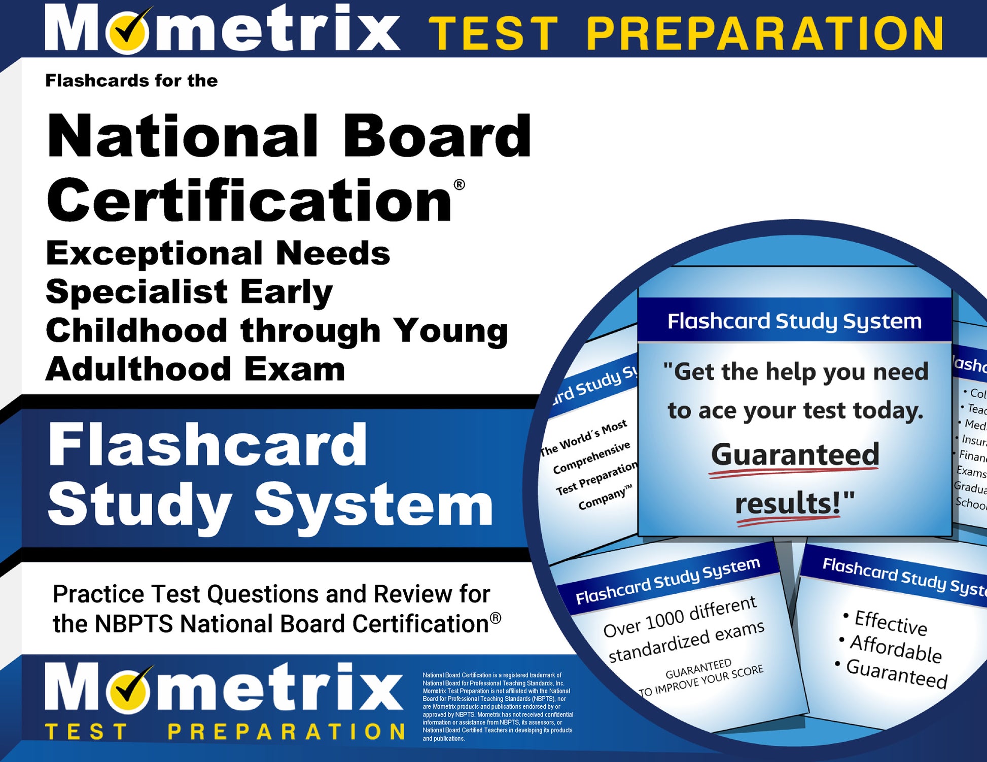 Flashcard Study System for the National Board Certification Exceptional Needs Specialist: Early Childhood through Young Adulthood Exam