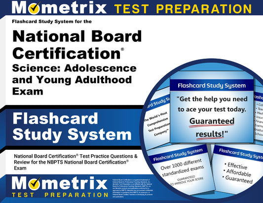 Flashcard Study System for the National Board Certification Science: Adolescence and Young Adulthood Exam