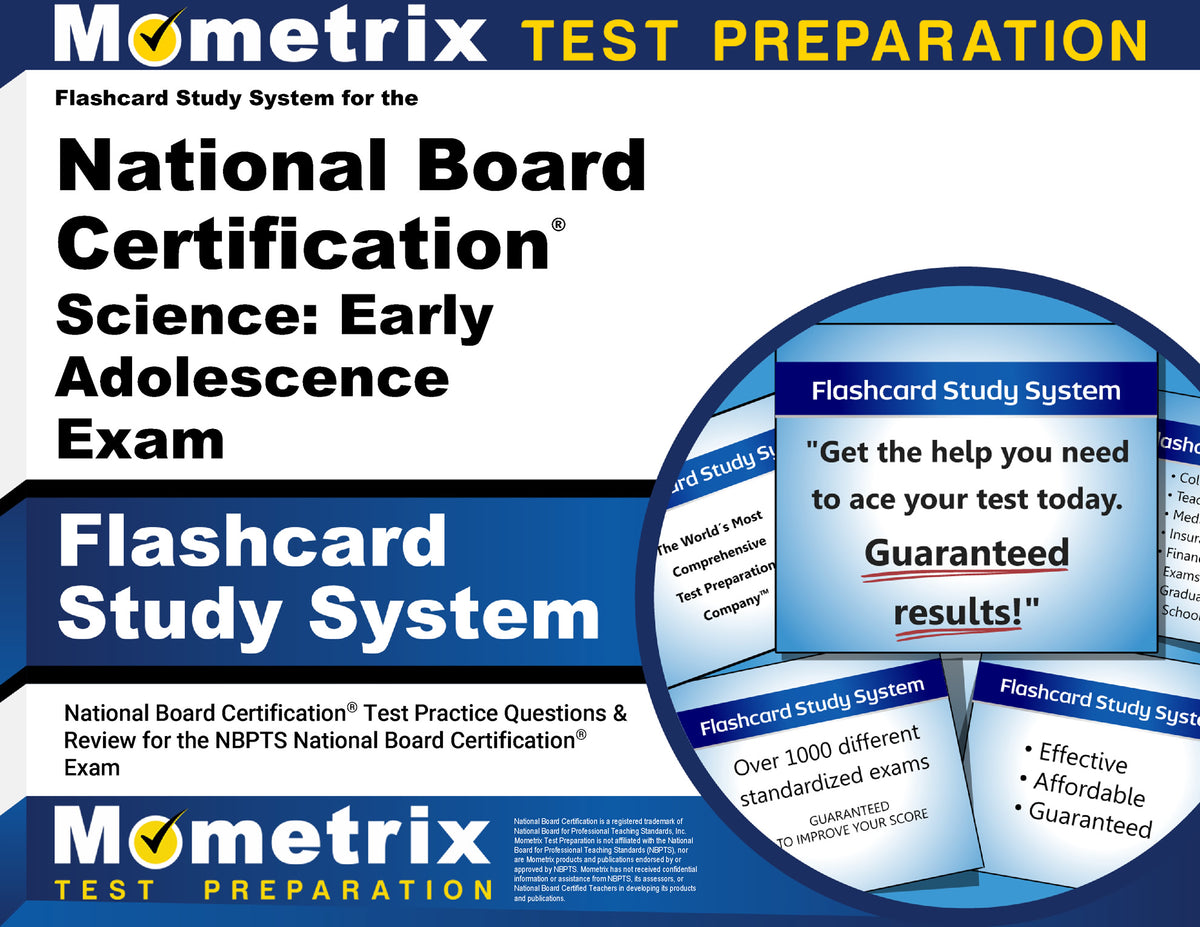 Flashcard Study System for the National Board Certification Science: Early Adolescence Exam