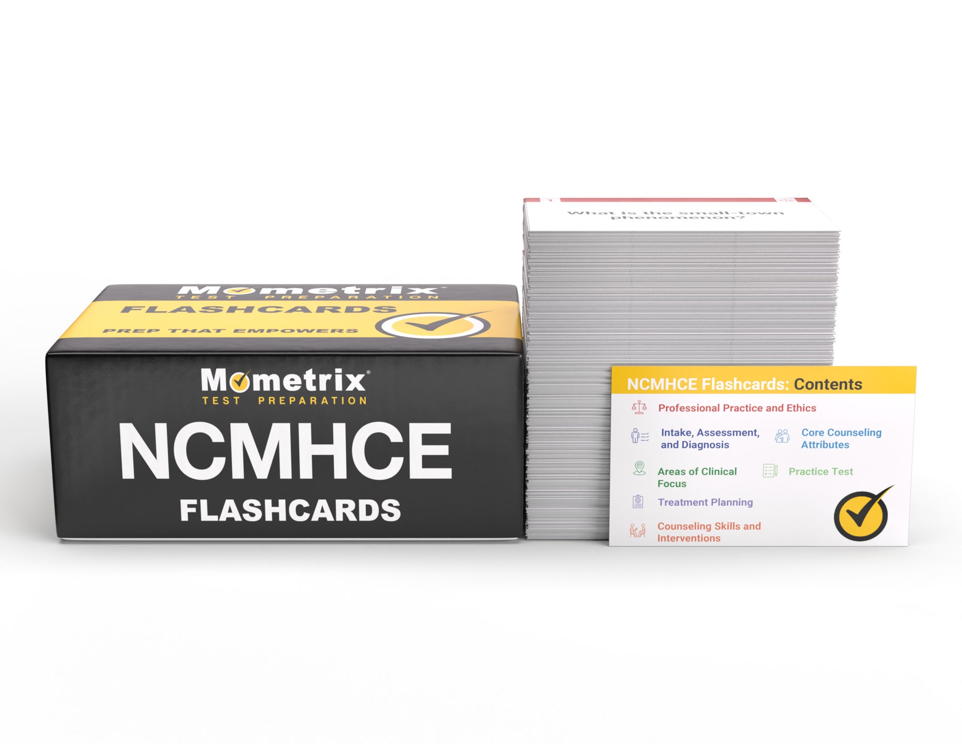 NCMHCE Exam Study Cards (boxed)