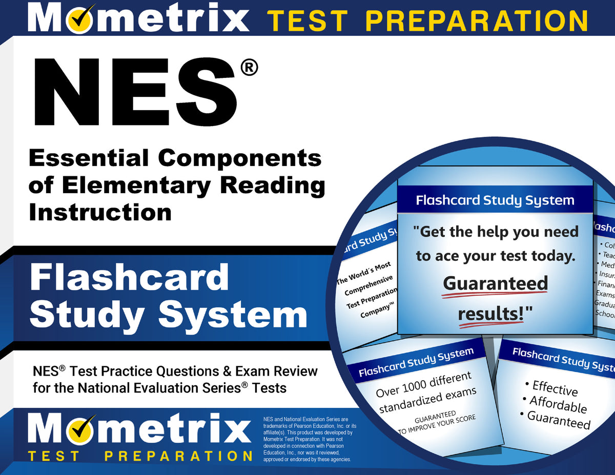 NES Essential Components of Elementary Reading Instruction Flashcard Study System