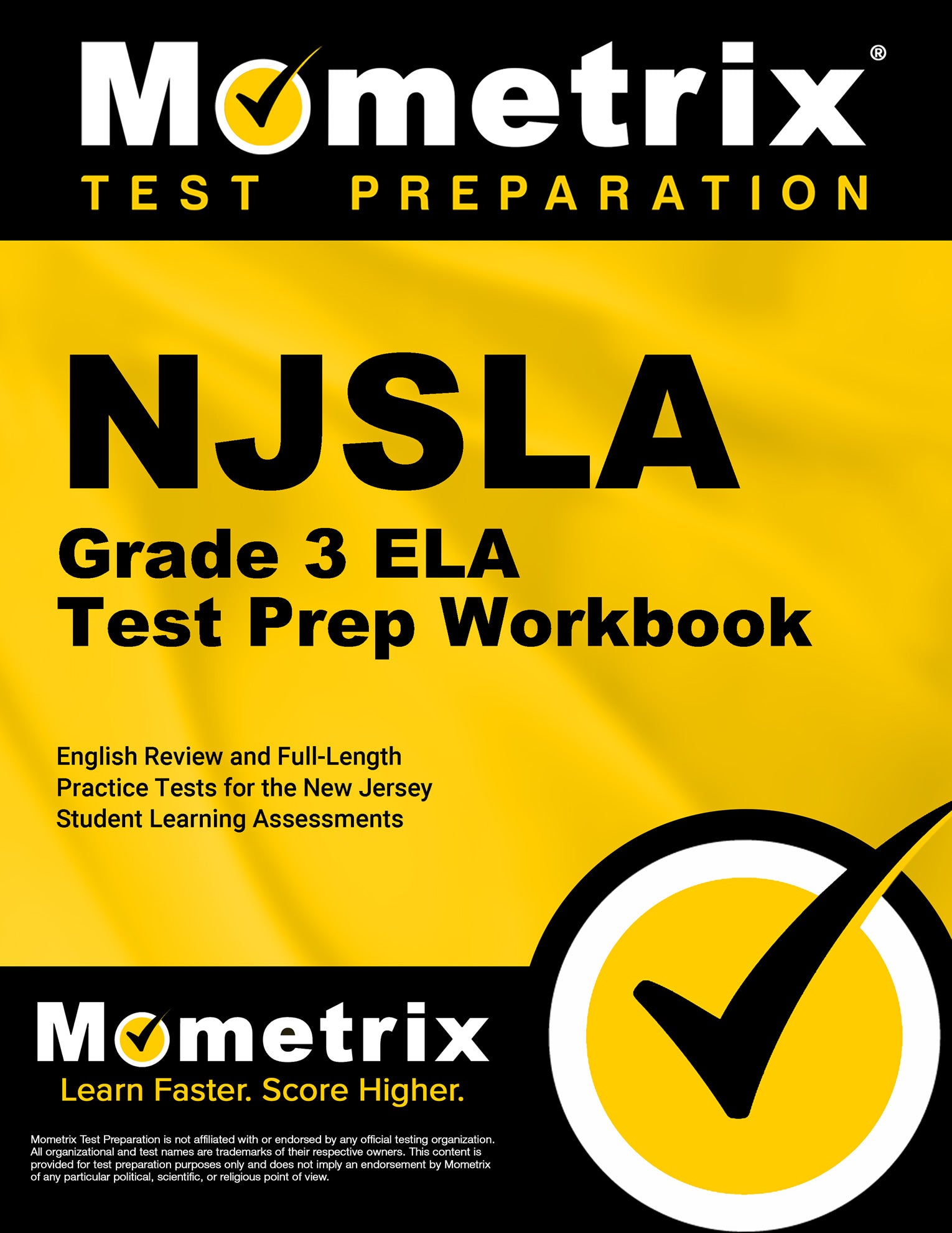 NJSLA Grade 3 ELA Test Prep Workbook