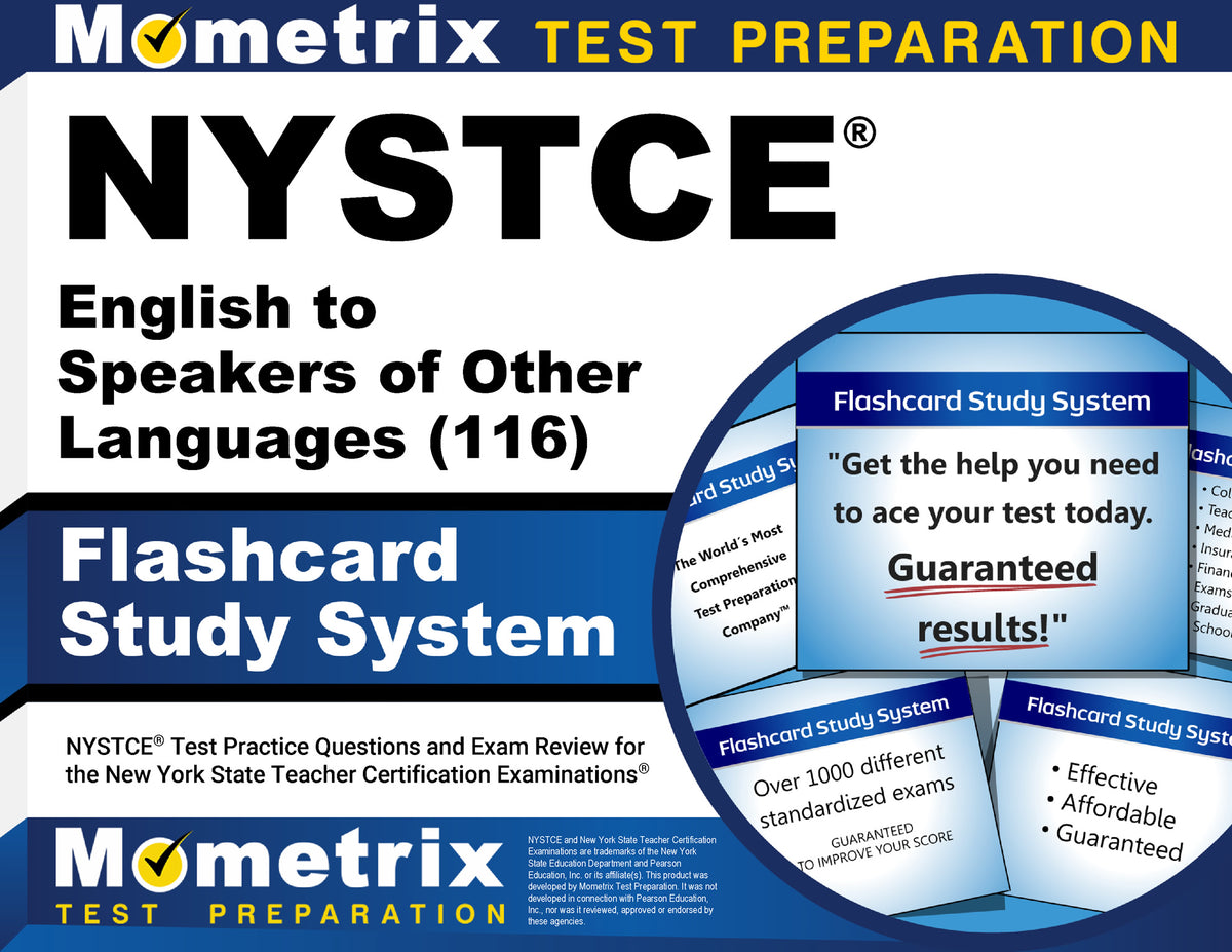 NYSTCE English to Speakers of Other Languages (116) Flashcard Study System
